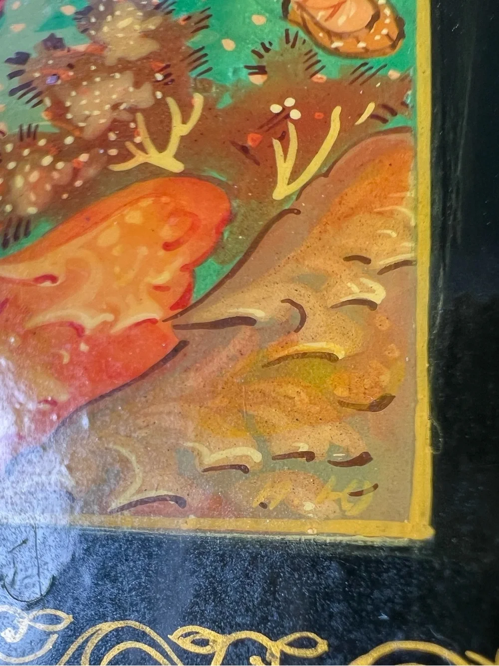 Vintage 1980s Russian Mstera Lacquer Box, By the Pike’s Command